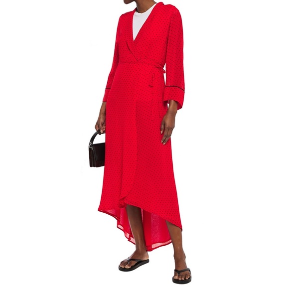 ⭐️New⭐️Ganni Wrap Midi Dress - Picture 6 of 16